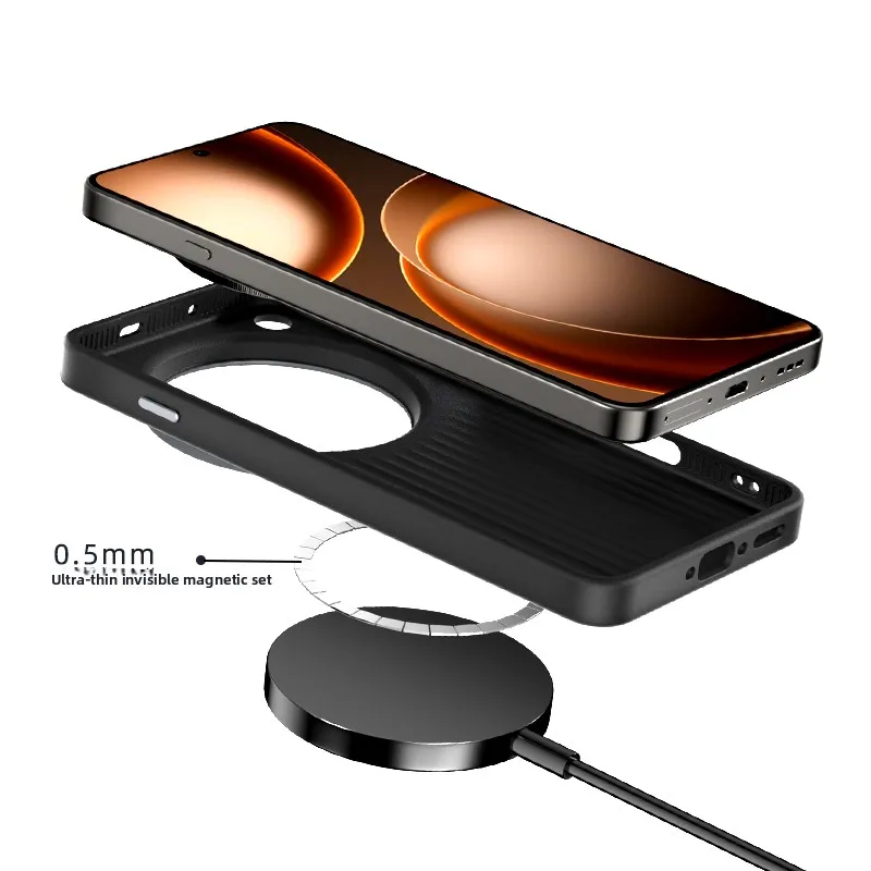 Premium Carbon Fiber Pattern Magnetic Shockproof Phone Case