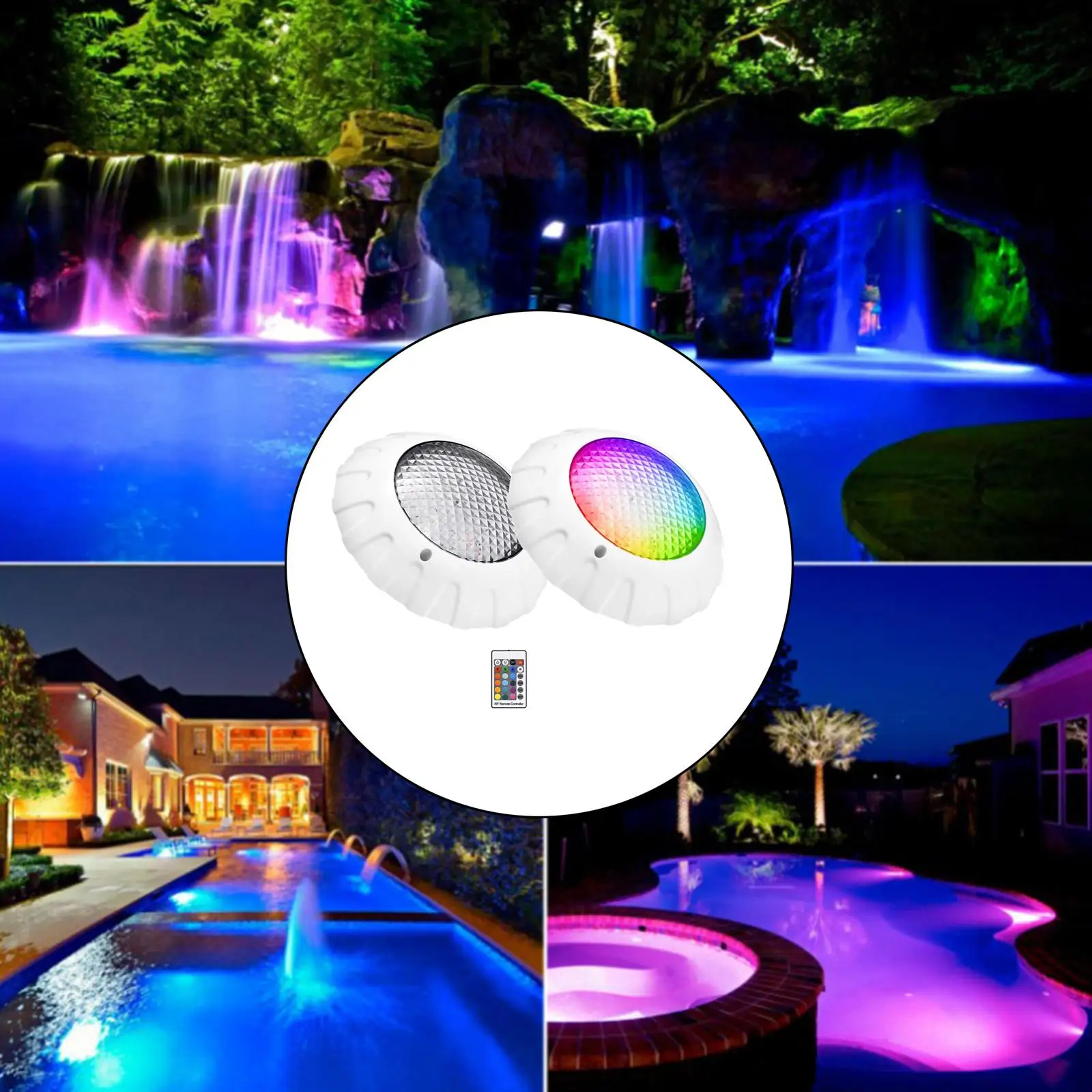 12V LED Underwater Night Lamp Submersible Lights for Fountain Garden