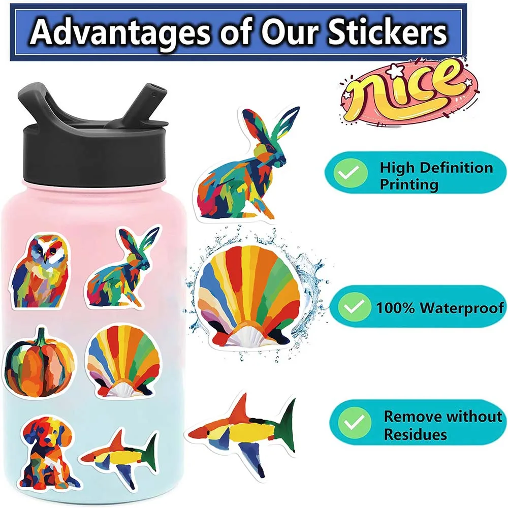 Рисунок 5 - 10/50Pcs цветные животным художественная