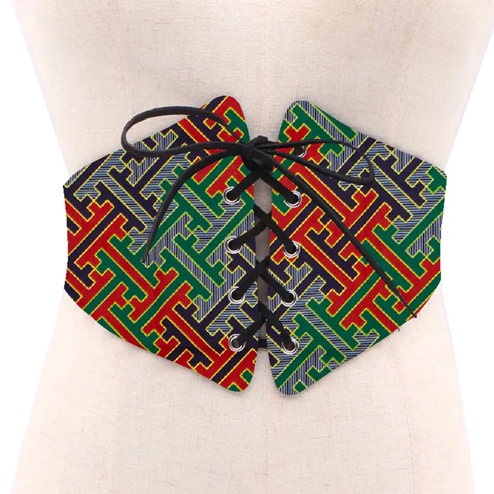 2024 African Print Waist Corset Belt For Women Gift Handmade Waist