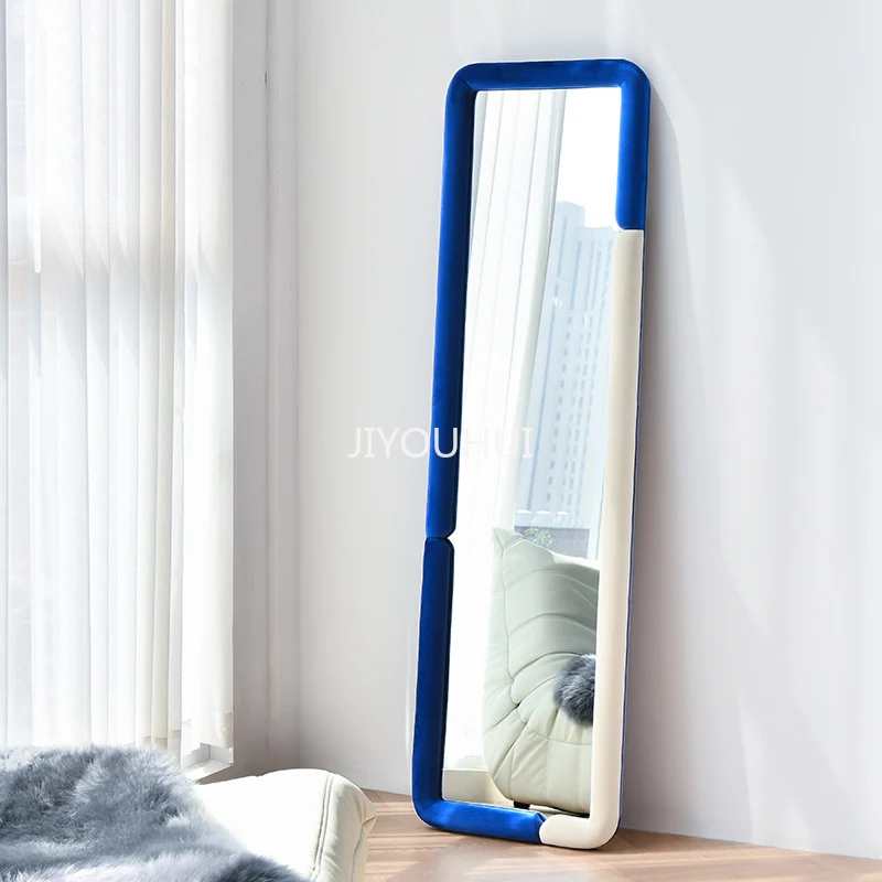 

Nordic Modern Mirror Decorative Frame Standing Living Room Kawaii Full Length Mirror Girls Aesthetic Espejo Household Products