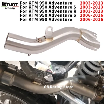 For KTM 950 adventure s 2003-2013 KTM 990 adventure s 2006-2016 Motorcycle Exhaust Escape Moto Muffler Modify Mid Link Pipe