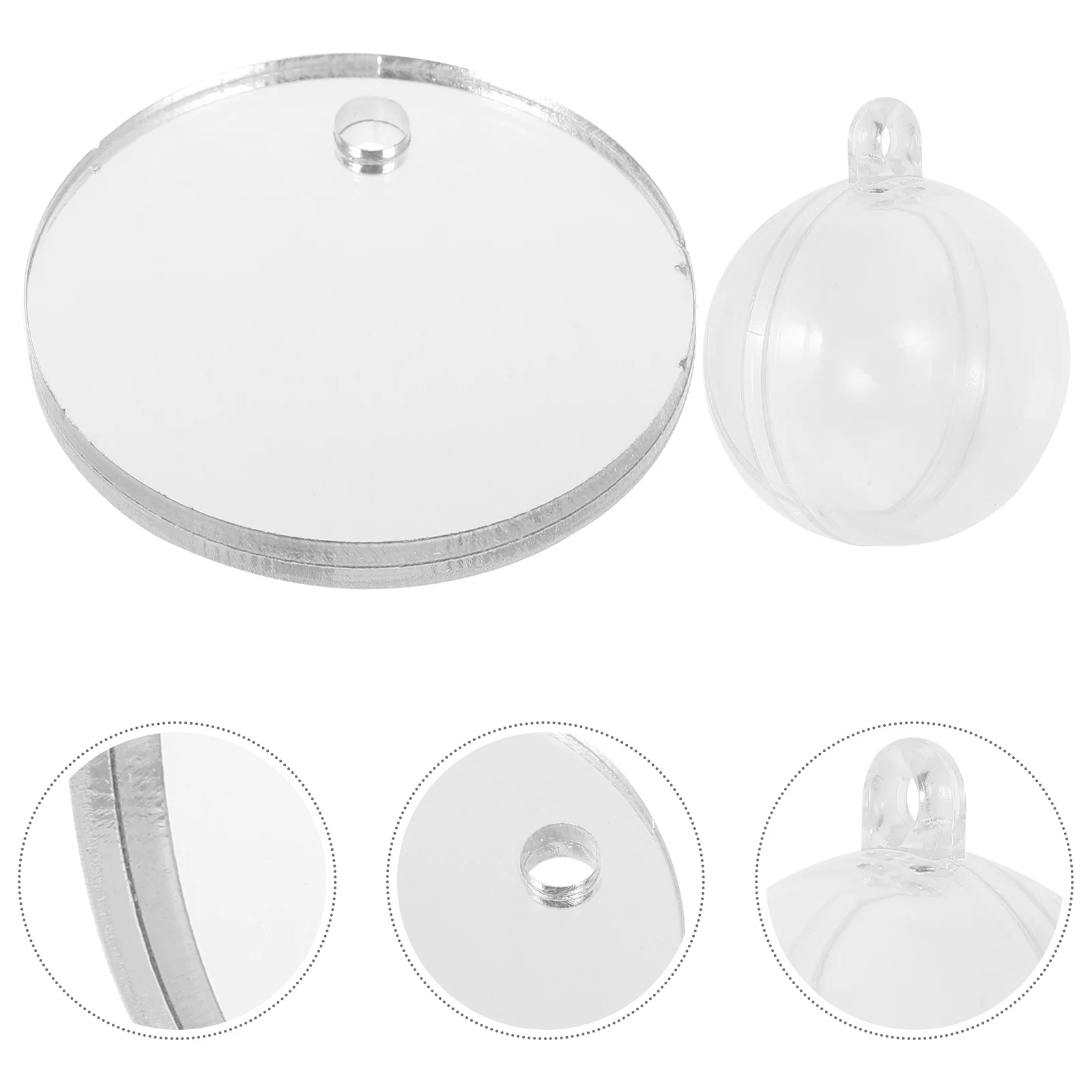 

Betta Mirrors Round Floating Betta Exercise Mirror Double-Sided 5Cm Betta Training Mirror Toys Decorative Betta Tank