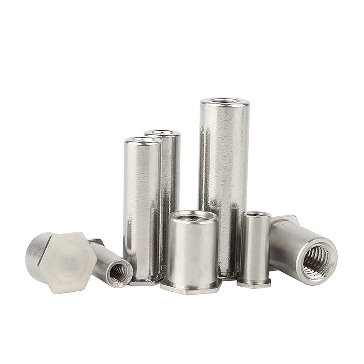 

304 Stainless Steel Small Head Diameter Blind Hole Rivet Nut Column Rivet Fastener Bottom Hole 4.2/6mm Inner Diameter M3M4