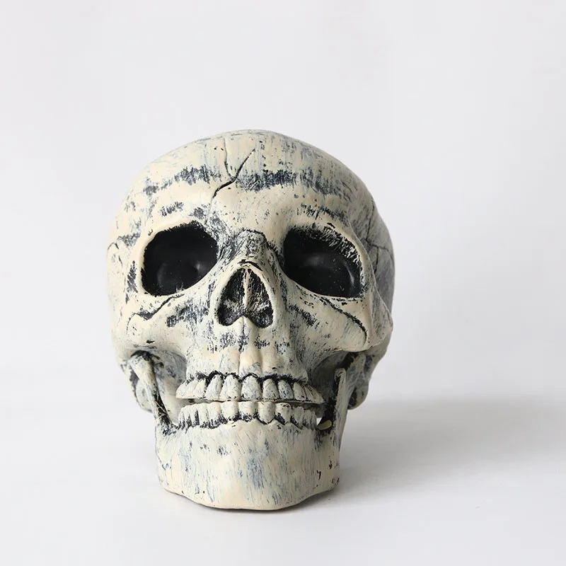 Skeleton Garden Ground Stakes Skull Head Hand for Halloween Yard Ground Insert Holiday Party Decor Ghost Hand Desktop Ornament