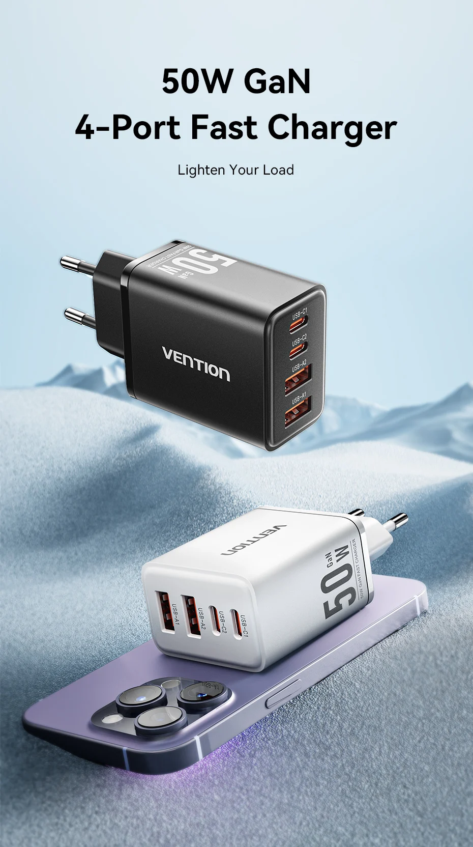 30W GaN Charger PD QC 3.0 USB C Charger For iPhone 16 15 14 Pro Xiaomi Tablet iP