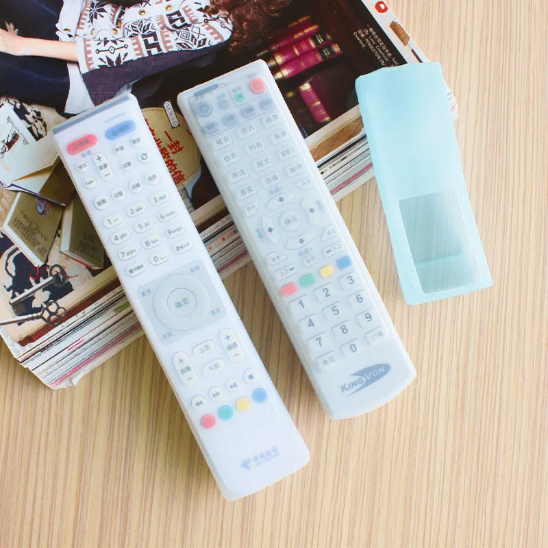 Transparent Silicone Remote Control Case Home Air Conditioning TV Anti-dustwaterproof Cover Soft Decoration