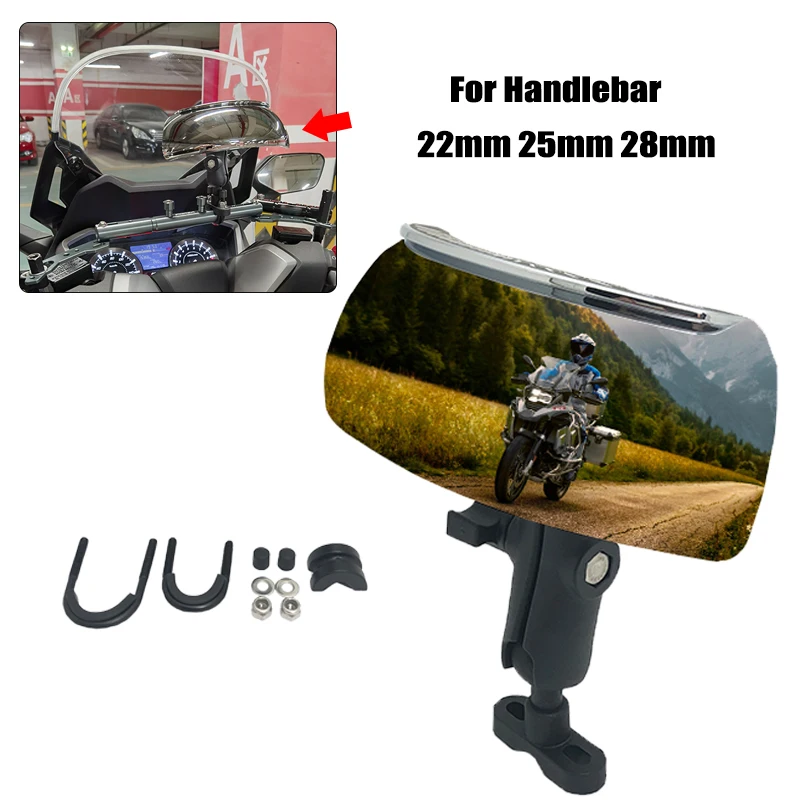 

Мотоциклетное зеркало для слепых зон R1200GS, широкоугольное зеркало заднего вида с углом обзора 180 + градусов для BMW R1250GS LC ADV F750GS F850GS