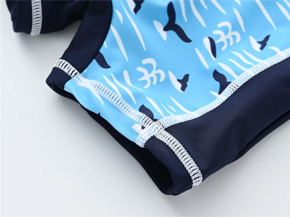Kids Swimming Suits Children Swimsuit Boys Swimwear Set Cartoon Beachwear Surf Bathing Outfits - 6
