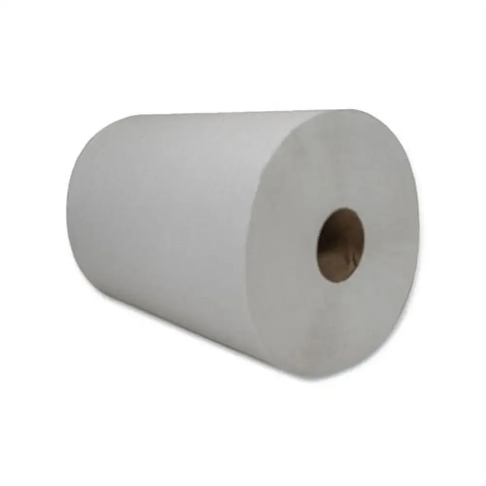 1-Ply White Roll Towels Superior Absorbency Hand Washing 6 Rolls/Carton