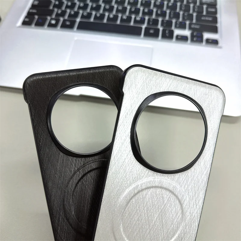 Luxury Ultra Slim Frameless Line Texture Magnetic Phone Case with Matte Finish