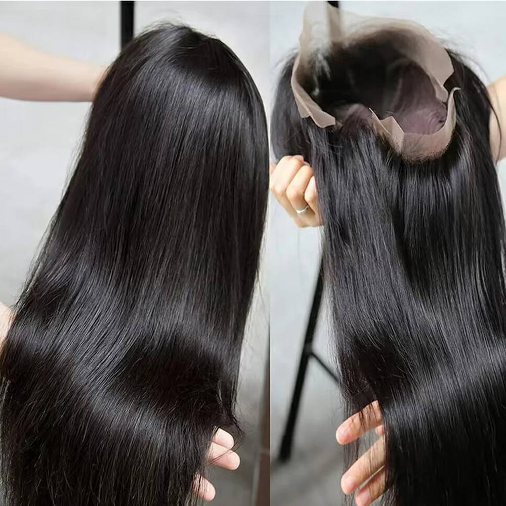 40 52 Inch Bone Straight Transparent 13x6 Lace Frontal Human Hair Wigs 200 Density Brazilian Remy 13x4 Lace Front Wig Women human hair wig,lace front wig,human hair wigs,front lace wig