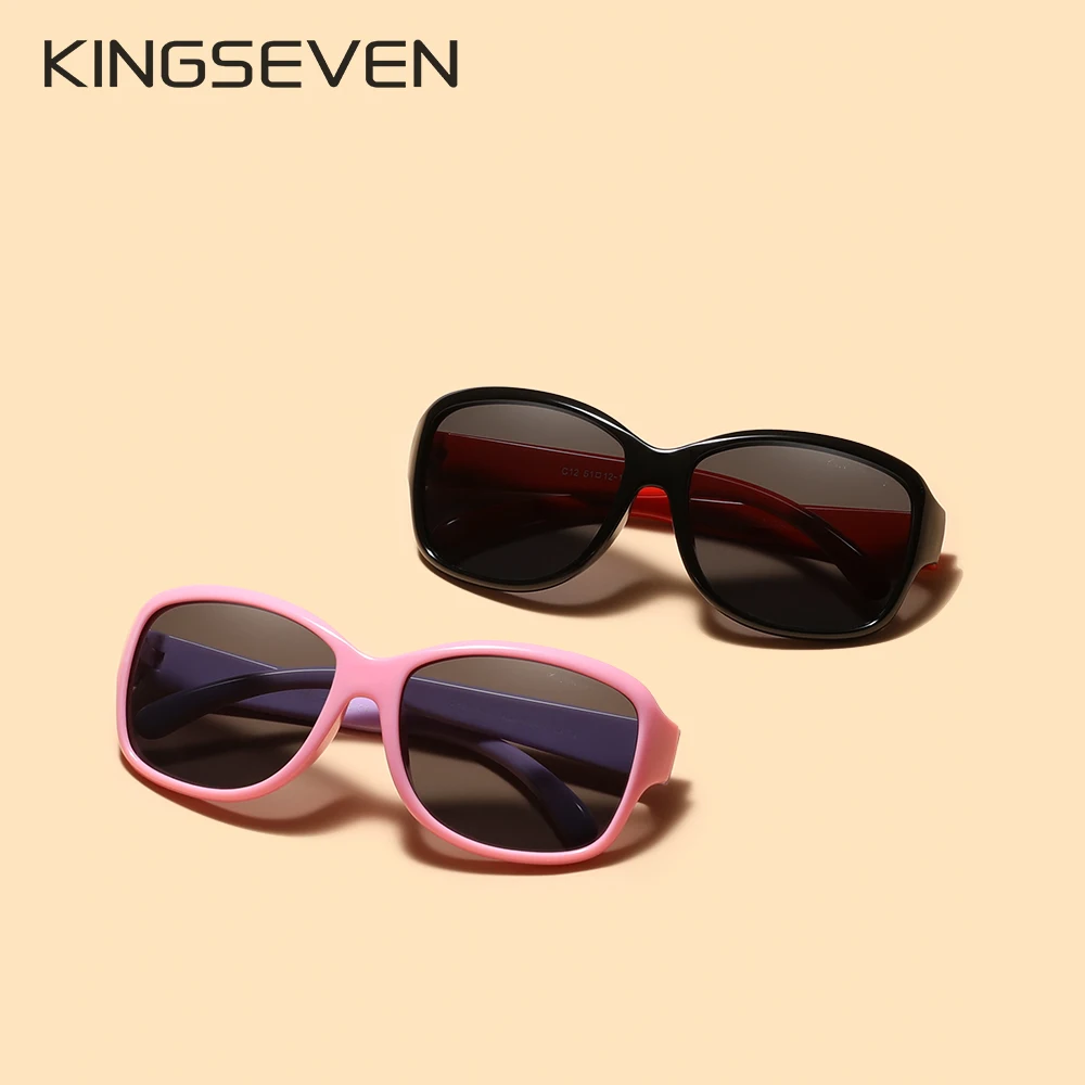 KINGSEVEN design Kids Sunglasses Boys Baby sunglasses Girls Children Glasses Camouflage Sun Glasses For Boys Gafas De Sol UV400