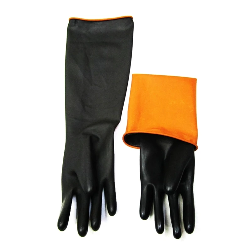 Upgraded Industrial Rubber Gloves Resist Strong Acid Alkali & Oil Washing Gloves F1FB 3