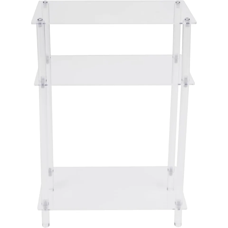 3 Tier Acrylic Printer Stand Slim Side Table