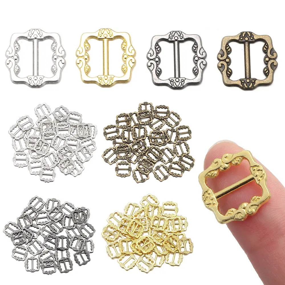 Mini Tri Glide Belt Buckles for Dolls Handmade Sewing Accessories