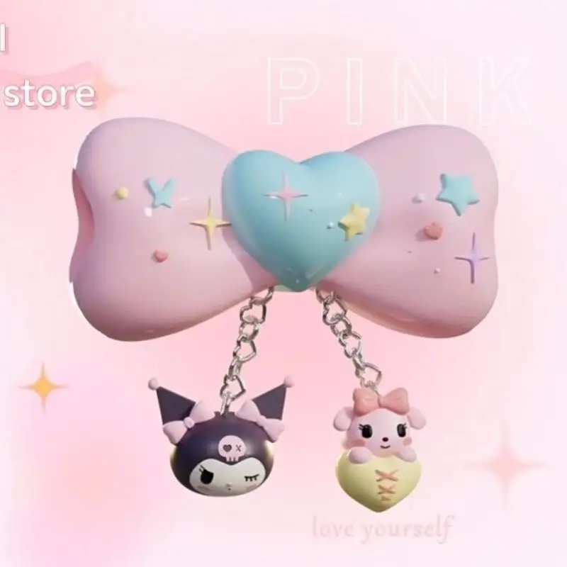 

Kuromi My Melody Sanrio Kawaii Cartoon Cute Dolls Beads Diy Pink Bow Beaded Anime Plush Toys for Girls Kids Toys Birthday Gift