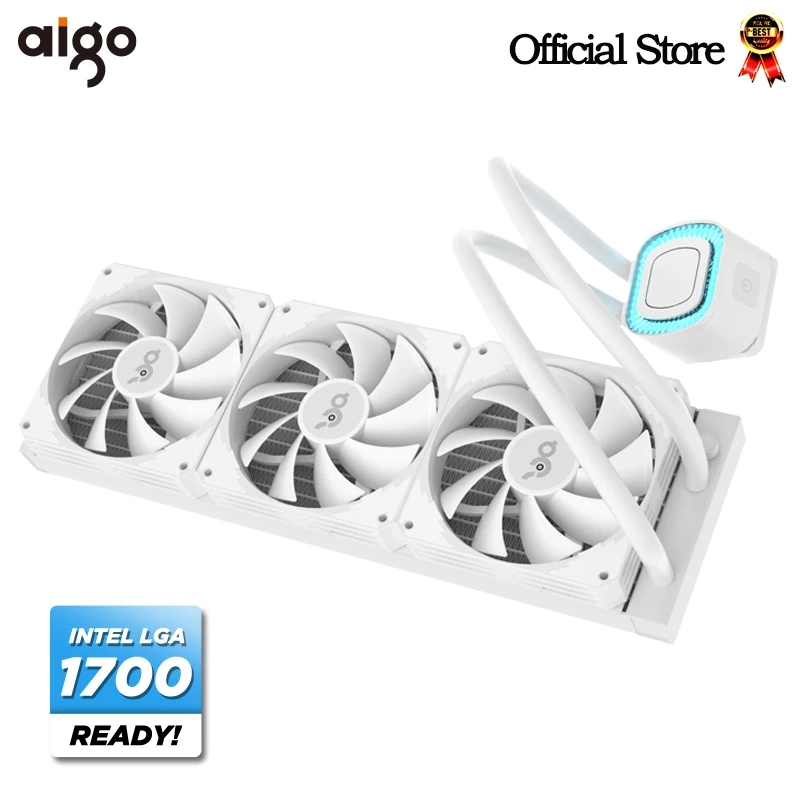 AigoWWhiteWaterCoolingCPUCooler240360mmFanLiquidHeatsink