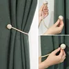 2PCS Magnetic Pearl Ball Curtain Tiebacks Curtain Buckles Backs Holdbacks Buckle Clips Curtain Rods Home Decorative Accessories 4