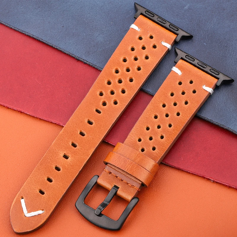 Elegant Genuine Leather Watch Strap - Premium Watchband