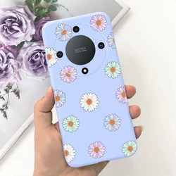 Stylish Painted Soft Silicone Phone Case with Bumper for Honor Magic5 Lite (Purple 2027)