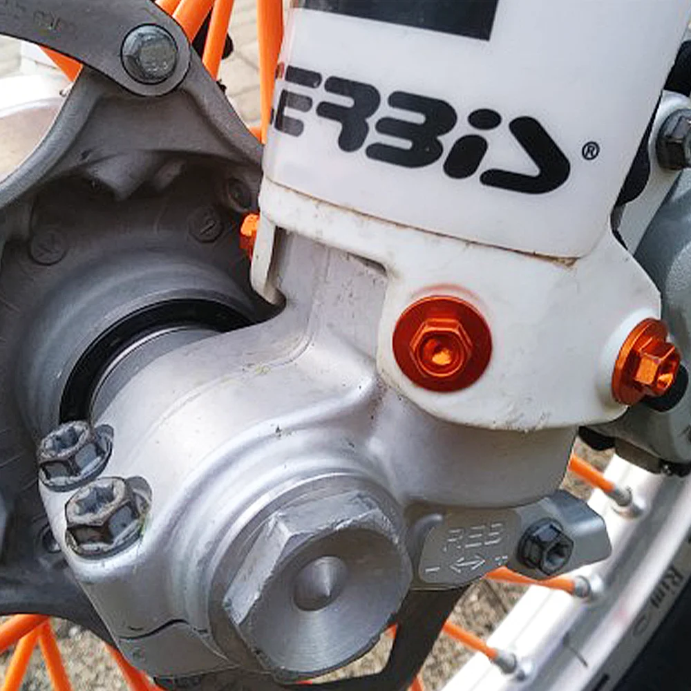 Für Husqvarna TC FC TE FE FEI TX FX 2000-2023 Für KTM SX SXF XC XCF EXC EXCF XCW XCFW Motorrad Gabel Schutz Bolzen Schraube – Detail 1