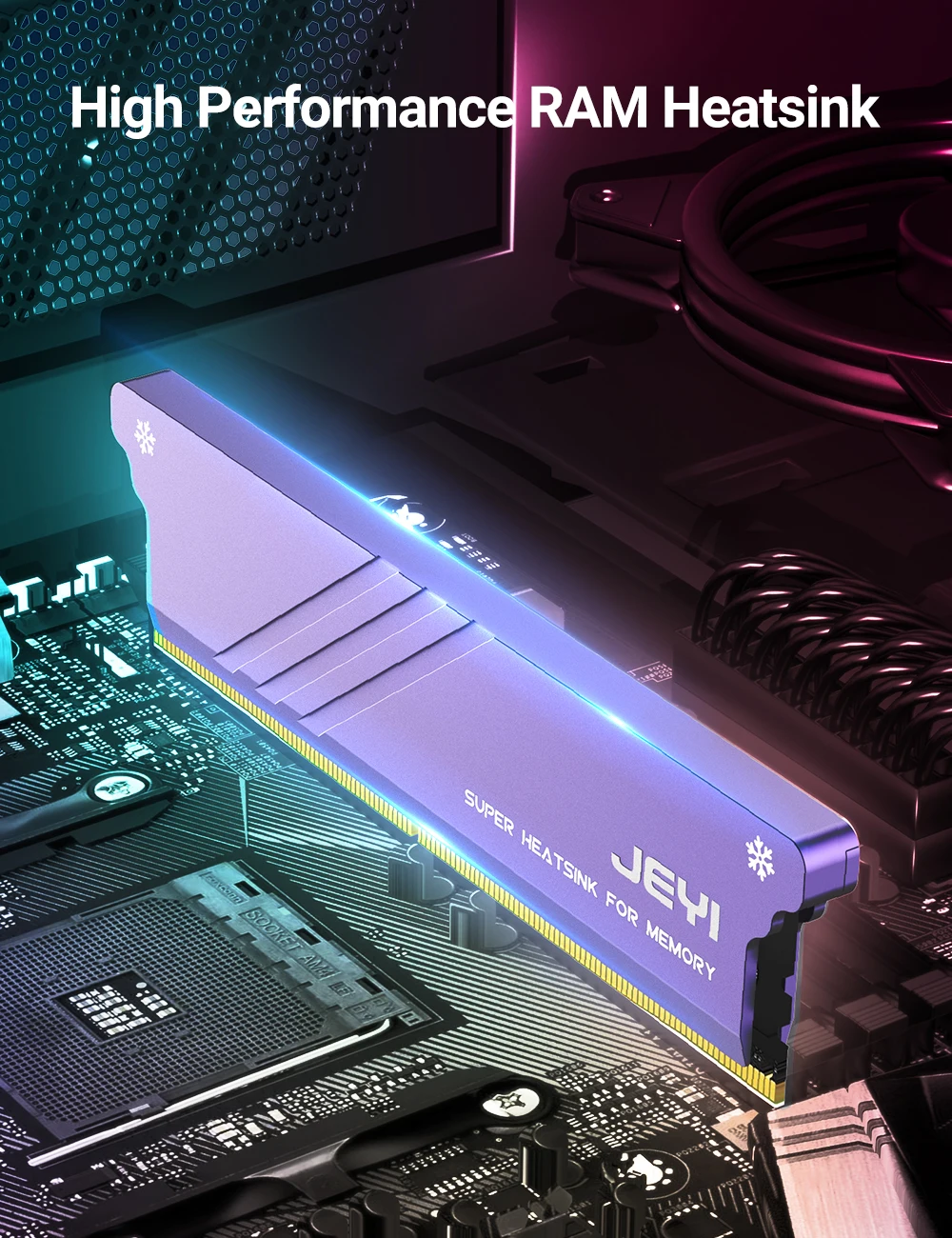 Desktop RAM Cooler, radiação DDR Dissipate para