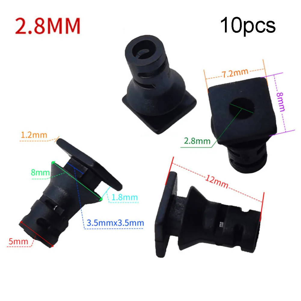 10PCS Cable Gland Connector Kit Rubber Strain Relief Cord Power Tool Cable Sleeves 2.8mm-5.6mm Cable Sleeve Wire Connectors