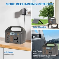 Centrale électrique Portable 100W 24000mAh LiFePO4, générateur solaire 220V/110V, stockage d'énergie, alimentation pour le Camping 6