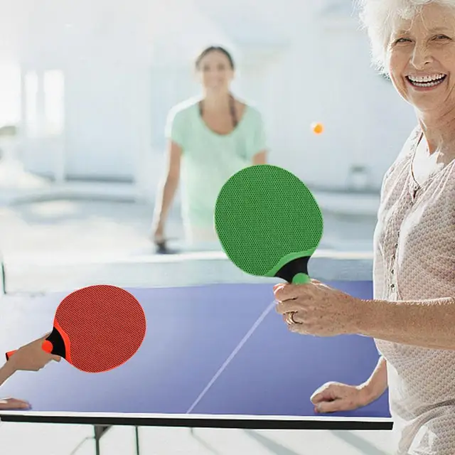 Table Tennis Racket Table Tennis Racket With Rubber Grip Indoor Outdoor Racquet Game Professional Racquet Sport Equipment For 2