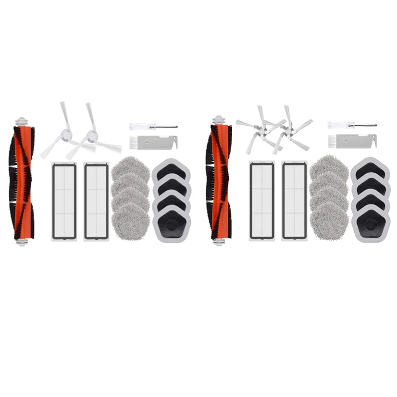 

15Pcs Main Side Brush HEPA Filter Mop Cloth And Mop Holder For Xiaomi Dreame Bot W10&W10 Pro Robot Vacuum Cleaner Kit A