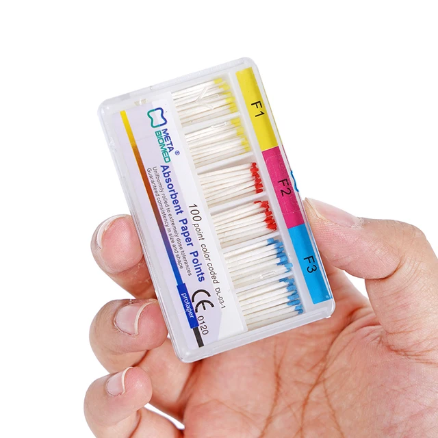 10 Paquets De Pointes En Papier Absorbant AZDENT F1.F2.F3 - Endodontie - 60 Pièces/pack