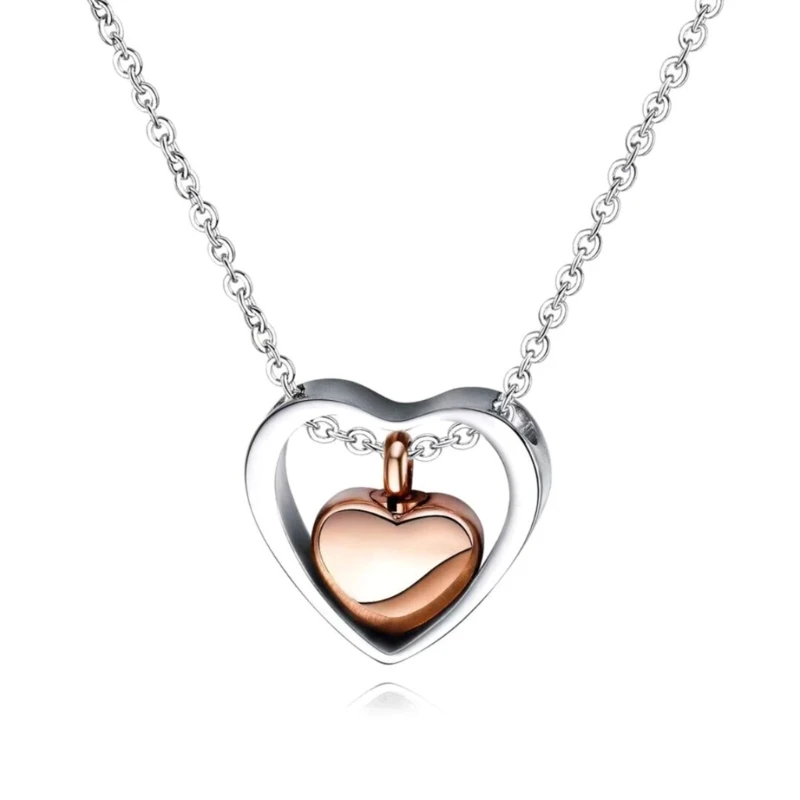 Durable Pet Ashes Necklace Embraces Commemorate Significant Moment with Long-Lasting Mementos Suitable for Pet Owners 6XDD