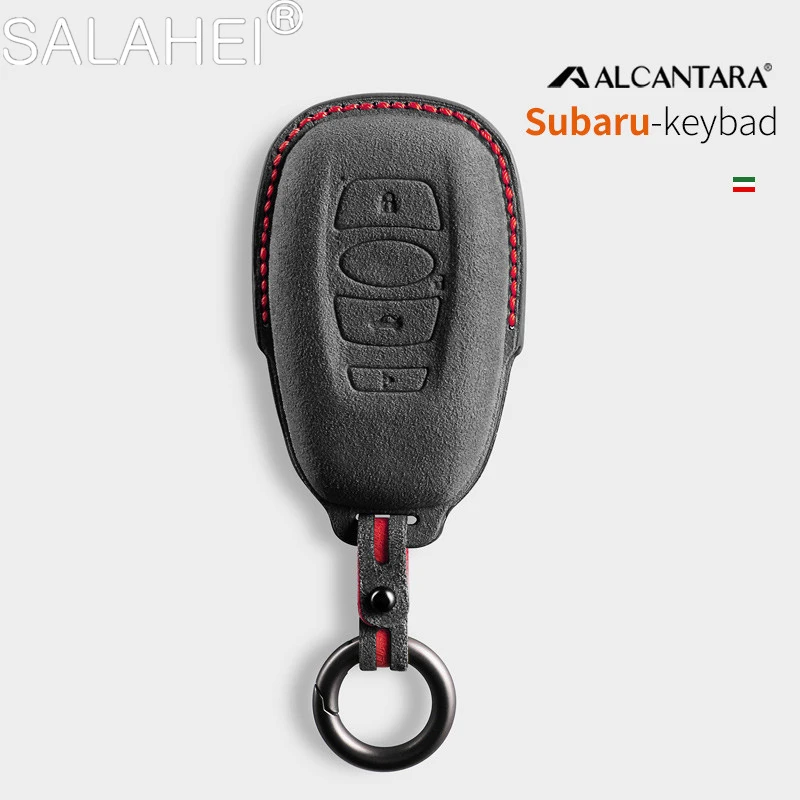 

Alcantara Car Key Case Full Cover Holder Shell For Subaru BRZ Forester Legacy Outback WRX WRX STI Impreza XV Crosstrek Accessory