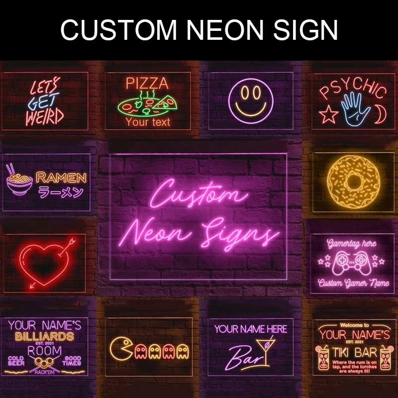 Custom Light Signs Room Light Signs Room Wall Custom Games Room Led