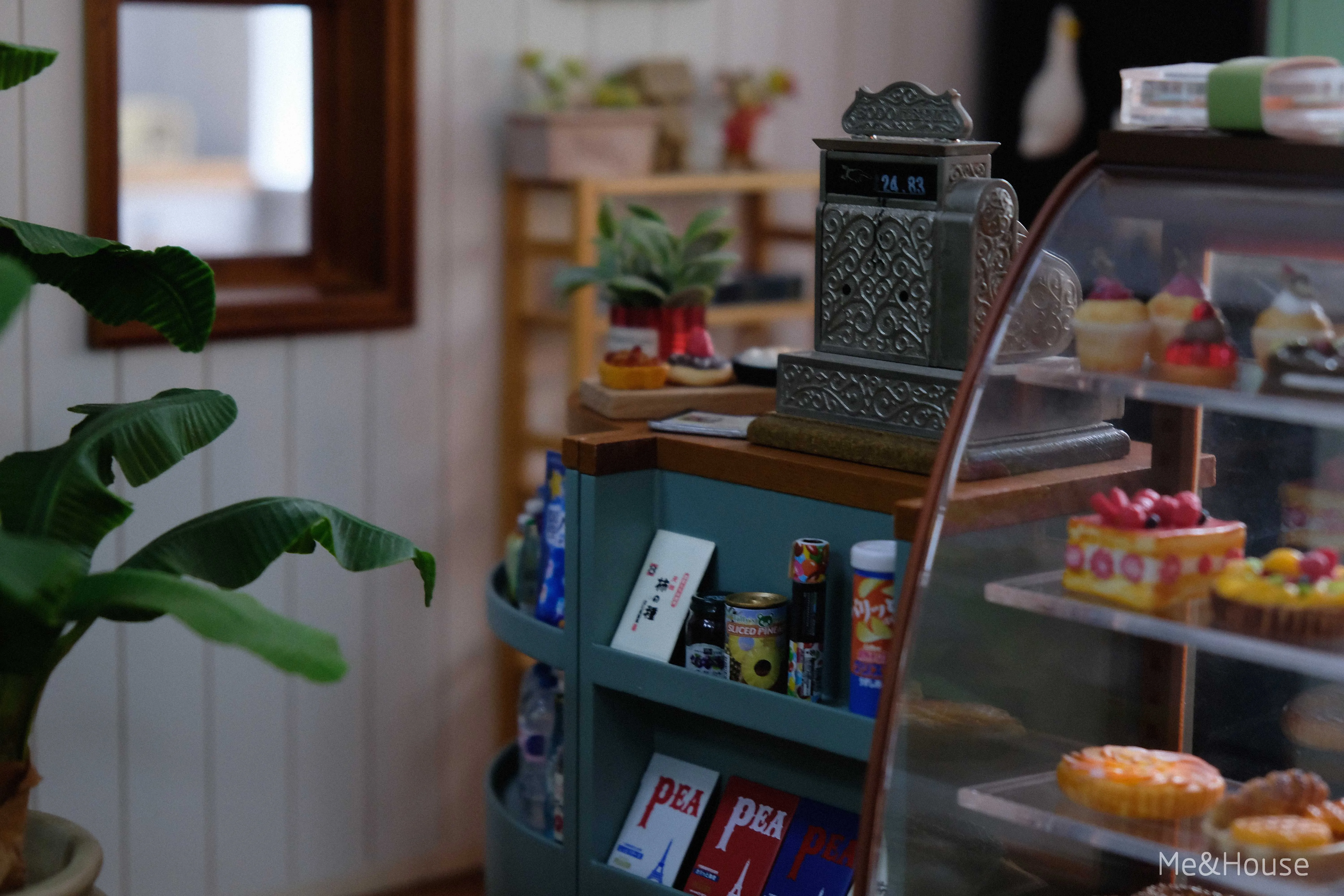 1/6 bjd ob11 miniature dollhouse furniture Mini model Kitchen  Curved corner cabinet/cash register cabinet/cabinet shop cabinet 4