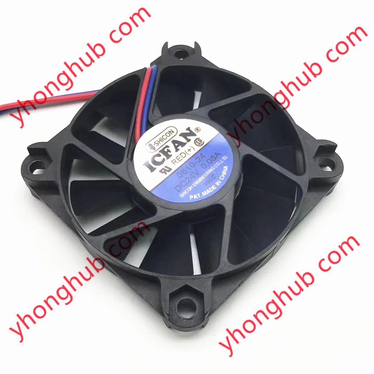Icfan E232190 061024 dc 24v 0.08a 60x60x10 mm Ventilador de Refrigeração do Servidor de Fios