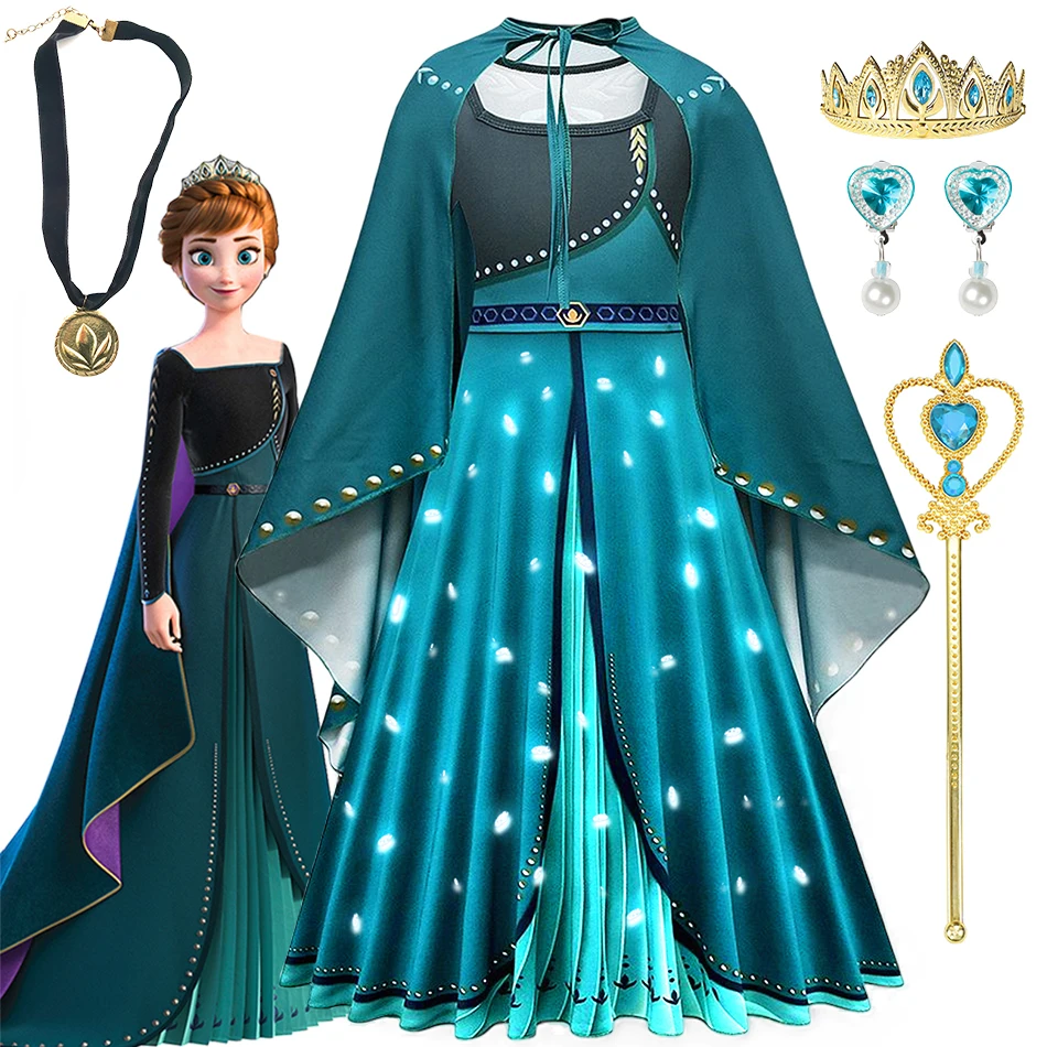 

Платье Принцессы Disney «Холодное сердце 2», аксессуар с накидкой, для Хэллоуина, дня рождения
