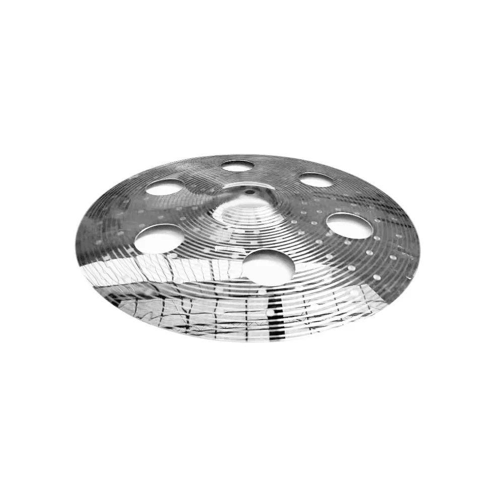 Alloy Cymbal Polished Surface 16 inch Crash O-Zone for Drum Set Percussion Instruments tibetan cymbals drum cymbal kit