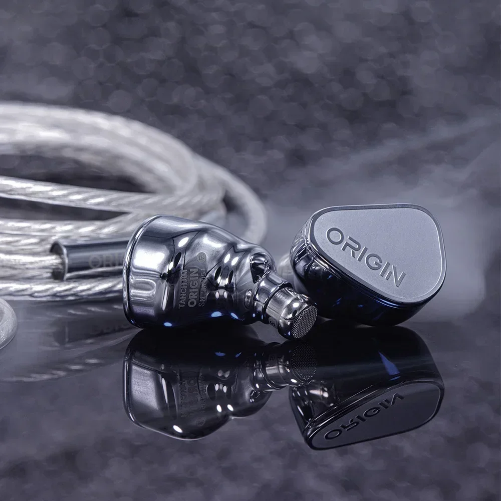TANCHJIM Origin DMT5 Dynamic Driver Wired In-Ear HiFi Earphones Diaphragm Monitor Headphone with 2Pin Cable Detachable 0.78mm 3