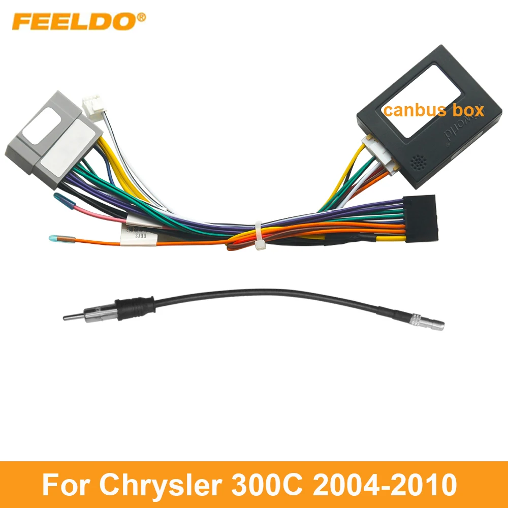 

FEELDO Car 16pin Power Cord Wiring Harness Adapter For Chrysler 300C (04-10) Installation Head Unit