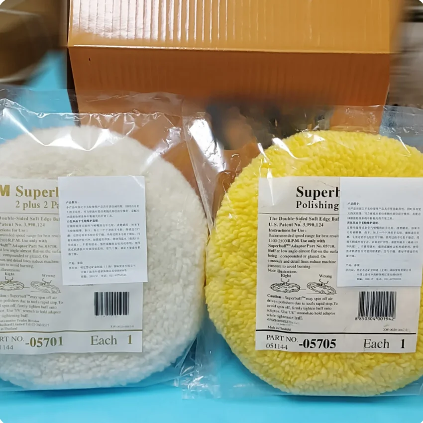 1PC 3m05705 Wool Ball Yellow Double-sided Polished Wool Wheel Lock Screw Wax Scratch Coarse Wax Tray