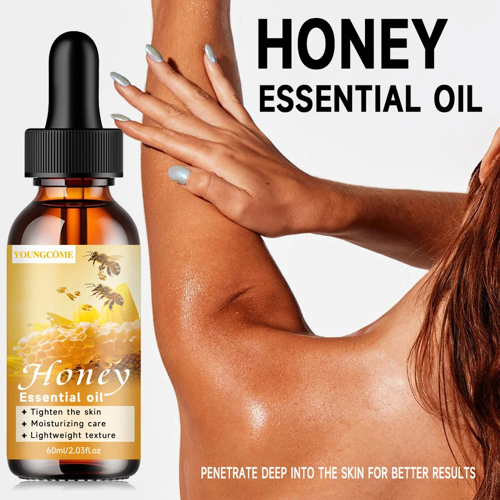 Organic Honey Essential Oil set for Diffuser - Undiluted, Moisturizing Face & Body Massage, Anti-Aging, Vegan, No Additives 5