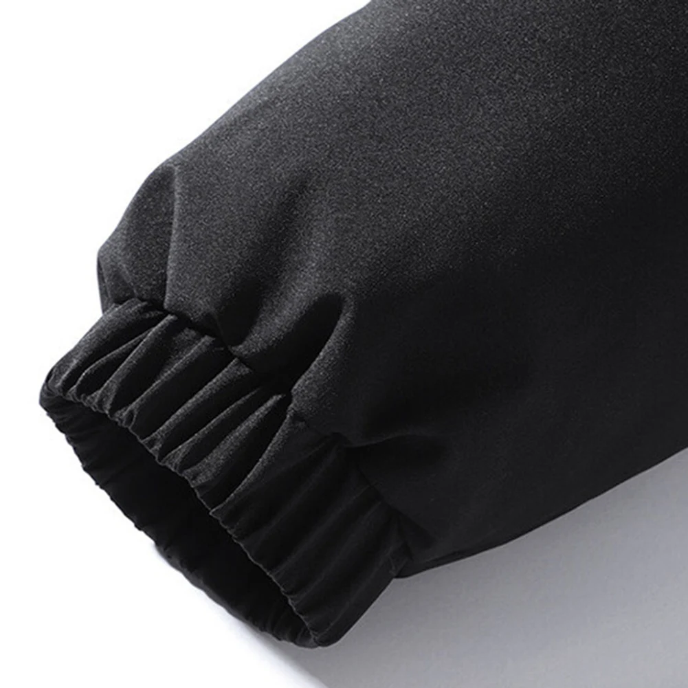 

Thicken Fashion Parkas for Men Warm Winter Coat Oversize Jacket Hip Hop Streetwear Stand Collar Various Colors Available