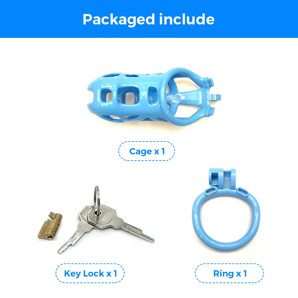 

BDSM Smooth Cock Cage Chastity Devices Male Penis Ring Lock Bondage Slave Erotic Bondage Sissy Gay Ladyboy 18+ Male Sub Toys