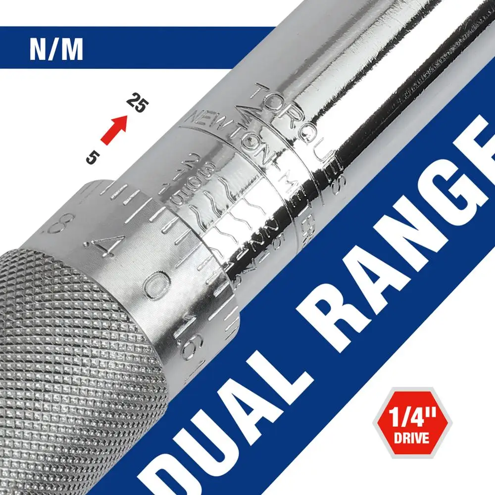 Динамометрический ключ с квадратным приводом WORKPRO 14 дюйма 38 дюйма 12 дюйма 5-100 футов-lb двухсторонний точный Трещоточный ключ для ремонта га...