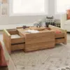 NEW Manhattan Gate Coffee Table, L: 31.02" x W: 30.95" x H: 16.06", Sindoori Mango Finish USA 4