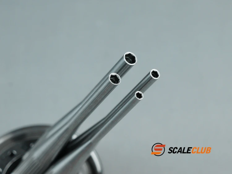 Metall Edelstahl Schraub hülse Set Werkzeug 1.5/2.0/2.5/3.0/4,0mm für Tamiya Lesu für Scania Man Actros Volvo Autoteile – Detail 1