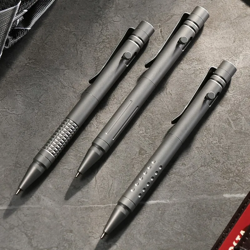 Description Picture 5 of itemTitanium Alloy Pen with Box Gift for Men Women Multifunctional Window Breaker Outdoor EDC Tools Business Signature Writing Pen