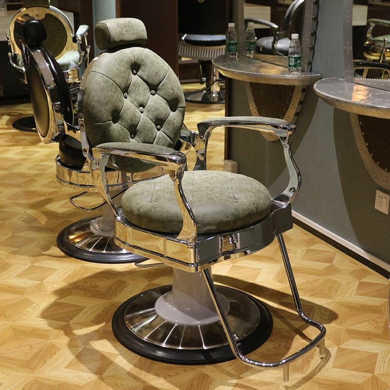Esthetician Swivel Chair Treatment Luxury Ergonomic Vintage Barber Chair Professional Sillon Pedicura Barber Furniture LJ50BC